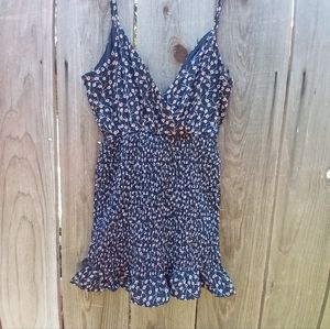 OSCAR -ST Dress Womens Size S Black Floral Print Ruched Midi Dress Sleeveless